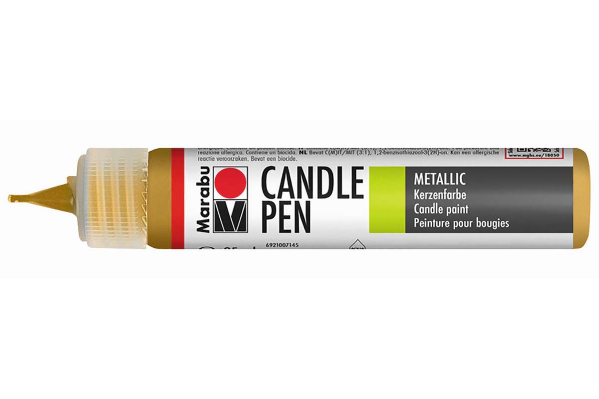 Candle pen metallic guld 25ml